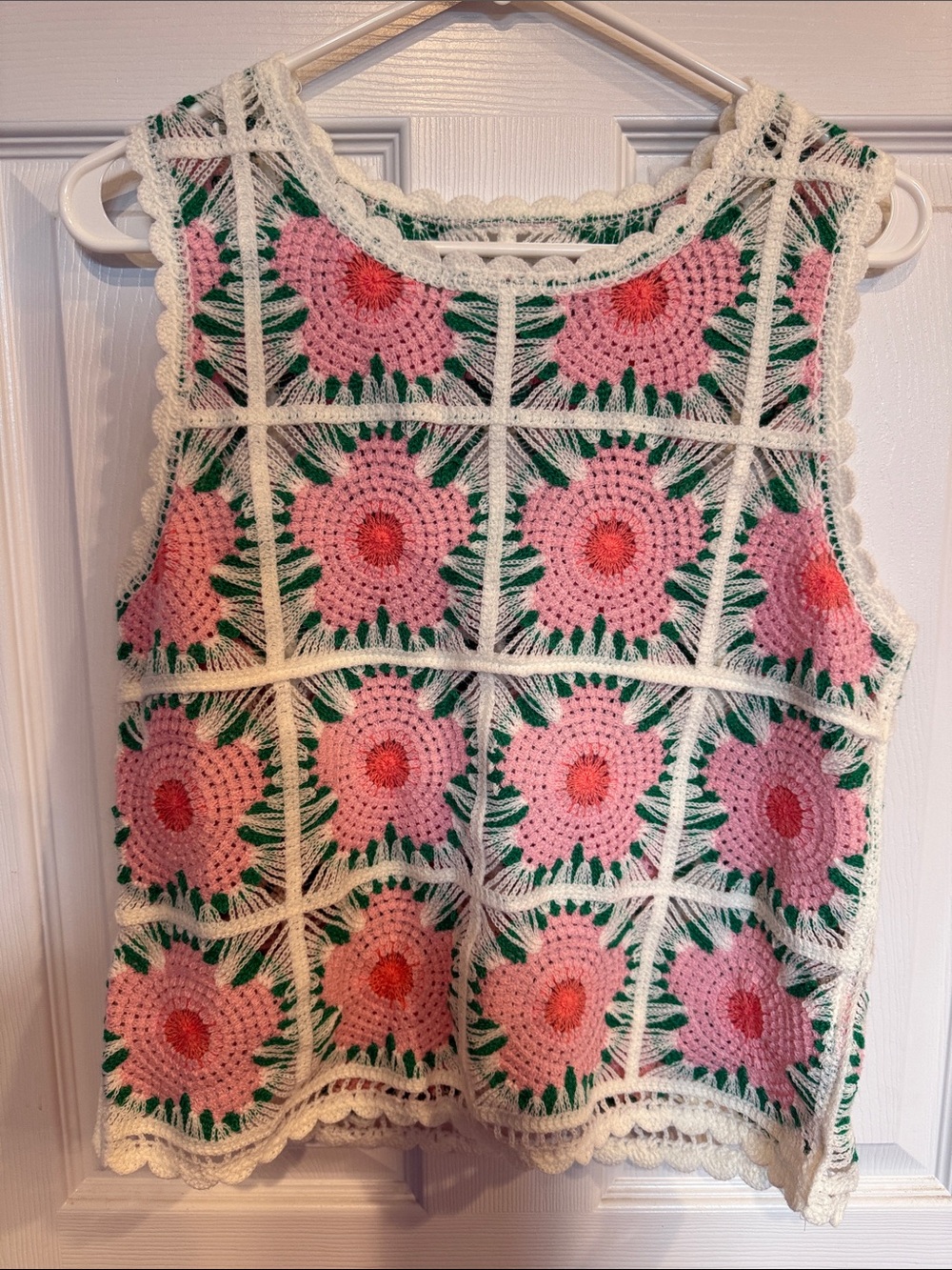 Crochet Floral Tank Top